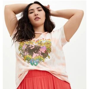NWT Janis Joplin OrangeTie Dye Torrid Top Sz 0